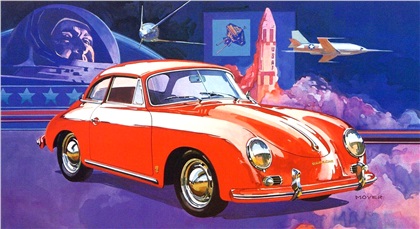 1959 Porsche 356B Coupe: Illustrated by Robert M. Moyer