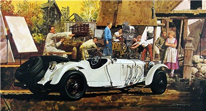 Lights, Camera, Action! — 1929 Mercedes SSK: Illustrated by James B. Deneen