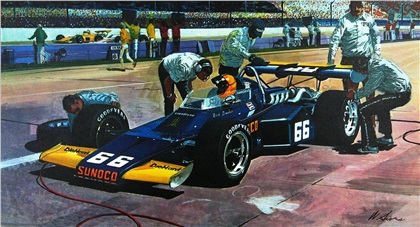 1972 Indianapolis 500 — Won by Mark Donahue: Illustrated by William J. Sims