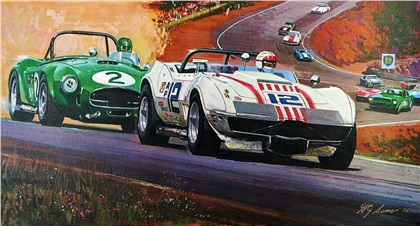 1973 SCCA (Sports Car Club of America) Champion Spark Plug Road Racing Classic — Won by Sam Feinstein ("A" class Production Cars): Illustrated by William J. Sims