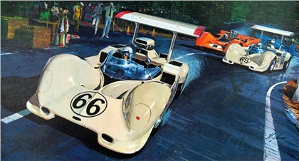 1967 Can-Am (Canadian-American) Challenge Cup Series — Won by Bruce McLaren: Illustrated by William J. Sims