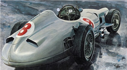 Mercedes-Benz W196 (1954): Illustrated by Edouard KÜHN