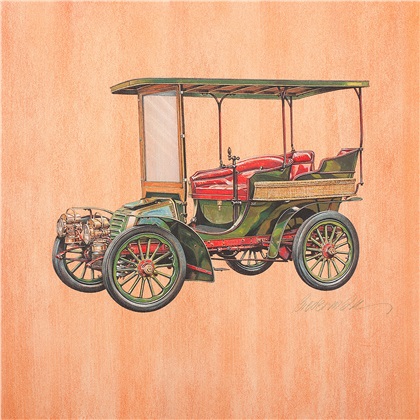 1903 Autocar Rear Entrance Touring: Illustrated by Jerome D. Biederman