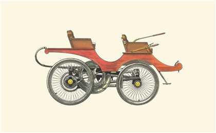 1895 Lanchester-Kraftdroschke: Illustrated by Horst Schleef