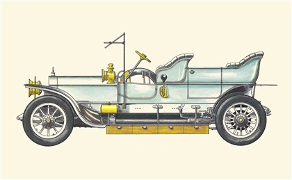 1906 Rolls-Royce Silver Ghost: Illustrated by Horst Schleef
