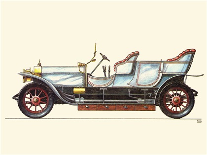 1907 Rolls-Royce Silver Ghost: Illustrated by Ralf Swoboda