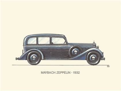 1932 Maybach Zeppelin: Illustrated by Ralf Swoboda