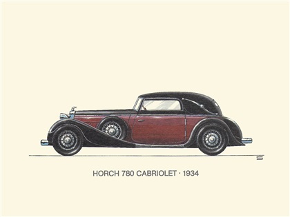 1934 Horch 780 Cabriolet: Illustrated by Ralf Swoboda