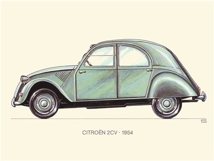 1954 Citroën 2CV: Illustrated by Ralf Swoboda