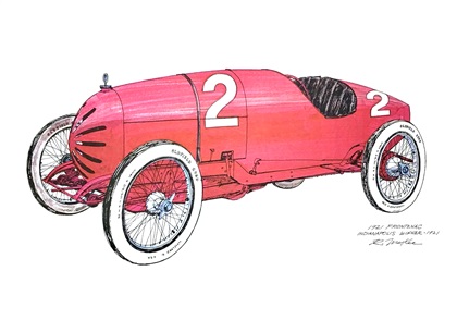 1921 Frontenac - Indianapolis Winner: Illustrated by Ron McKee