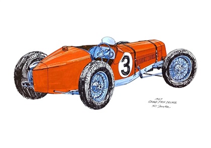 1927 Grand Prix Delage: Illustrated by Ron McKee