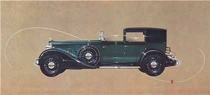 1934 Packard Eleventh Series Eight, coachwork by Rollston — 'Connie': Artwork by Count Alexis de Sakhnoffsky
