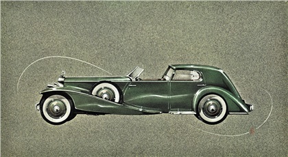 1939 Rolls-Royce Phantom III Town Car: Artwork by Count Alexis de Sakhnoffsky