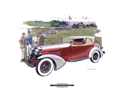 Stutz Model M Convertible Victoria: Illustrated by Ken Dallison