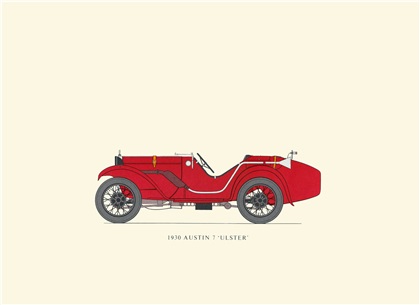 1930 Austin 7 'Ulster': Drawn by George A. Oliver