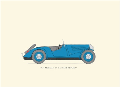 1937 Morgan 4/4 'Le Mans Replica': Drawn by George A. Oliver