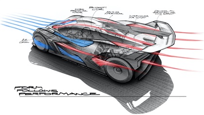 Bugatti Bolide (2020) – Design sketch