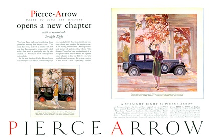 Pierce-Arrow Straight Eight Ad (February, 1929) – Illustrated by Walter Seaton