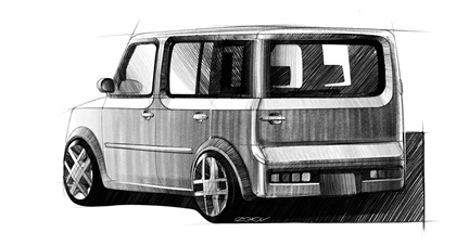 2002 Nissan Cube – Illustrated by Anton Izotov