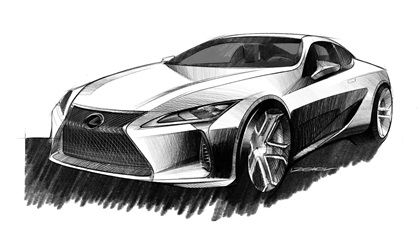 2017 Lexus LC – Illustrated by Anton Izotov