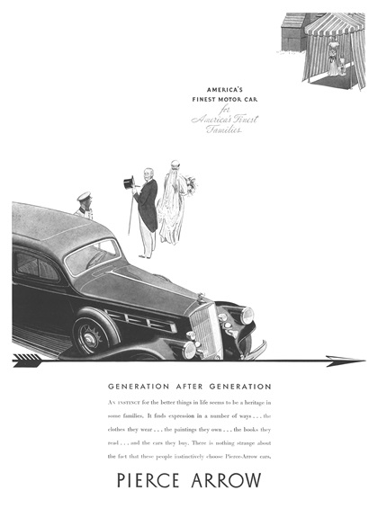 Pierce-Arrow Ad (May–June, 1935) – Generation after Generation