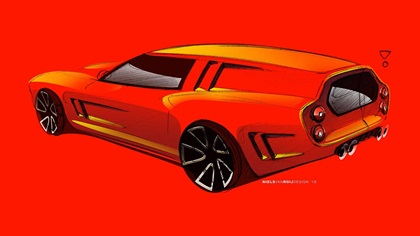 Ferrari Breadvan Homage by Niels van Roij Design – Design Sketch, 2018