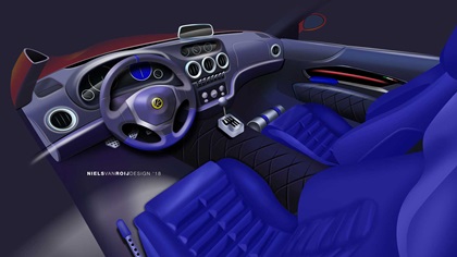 Ferrari Breadvan Homage by Niels van Roij Design – Interior – Design Sketch, 2018