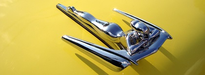 Nash Metropolitan Series III Hood Ornament (1955–58): ‘Flying Lady’