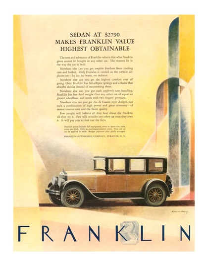 Franklin Ad (July, 1926) – Illustrated by Everett Henry