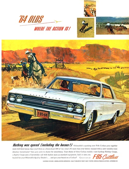 Oldsmobile F-85 Cutlass Ad (November, 1963)