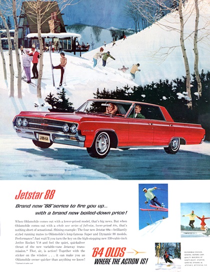 Oldsmobile Jetstar 88 Ad (January, 1964)