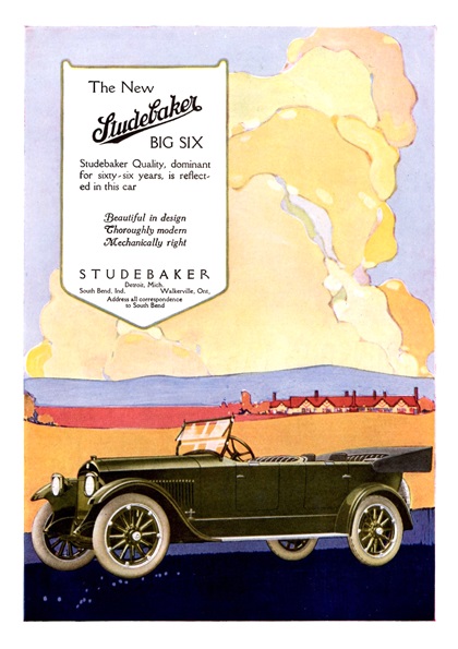 Studebaker Big Six Ad (June, 1918)