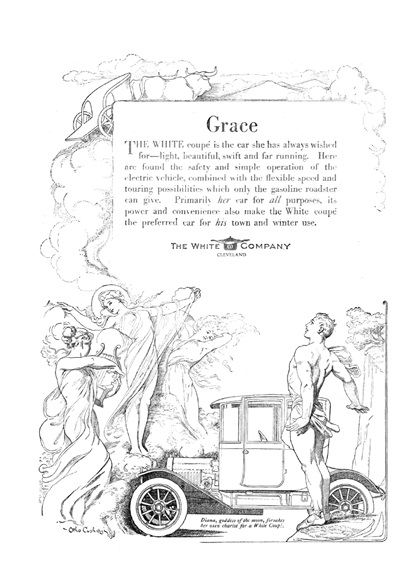 White Coupe Ad (September, 1913) – Grace – Illustrated by Otho Cushing