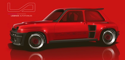 Renault 5 Turbo 3 (2021): Design Sketch by Alan Derosier