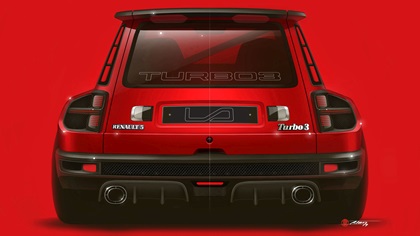 Renault 5 Turbo 3 (2021): Design Sketch by Alan Derosier