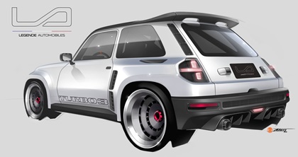 Renault 5 Turbo 3 (2021): Design Sketch by Alan Derosier
