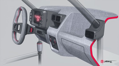 Renault 5 Turbo 3 (2021): Interior – Design Sketch by Alan Derosier