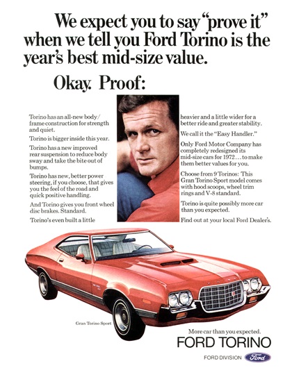 Ford Gran Torino Advertising Campaign (1972)