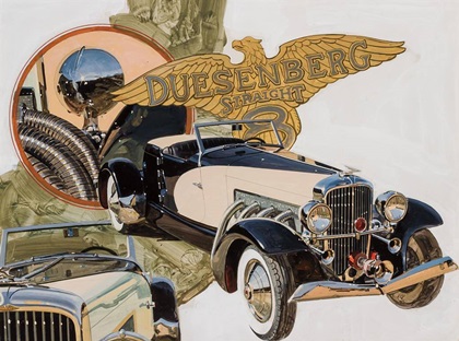 1933 Duesenberg SJ Speedster – Illustrated by Thomas Maclay Hoyne
