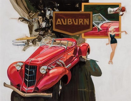 1935 Auburn 851 SC Speedster – Illustrated by Thomas Maclay Hoyne