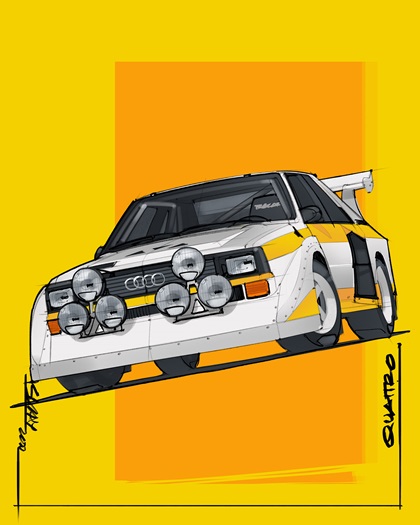 Audi Sport Quattro S1 – Illustrated by Sajay Shinu