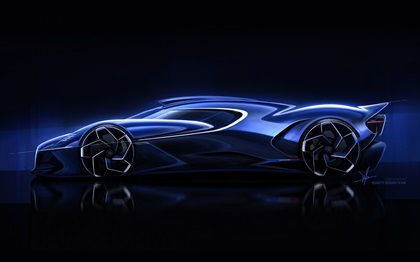 Bugatti Destrier (2026) – Design Sketch by Clark Wu