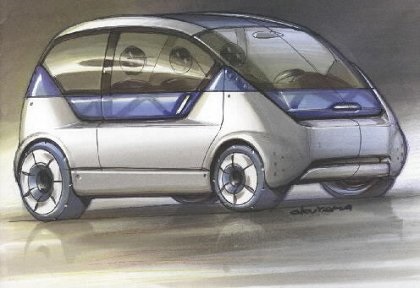 Pininfarina Metrocubo, 1999 - Design Sketch