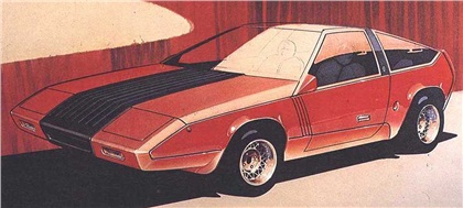 Ford Corrida (Ghia), 1976 - Design Sketch