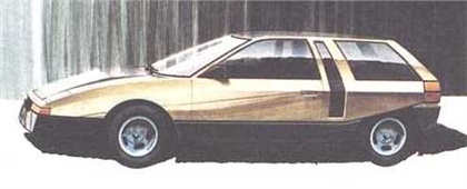 Ford GTK (Ghia), 1979 - Design Sketch