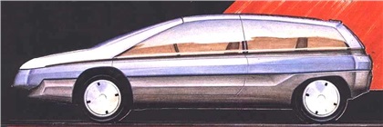 Citroen Zabrus (Bertone), 1986 - Design Sketch