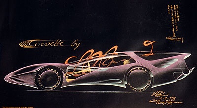 Corvette Charisma (Colani), 1989 - Design sketch