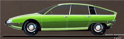 BMC-1800 Berlina-Aerodinamica (Pininfarina), 1967 - Design Sketch