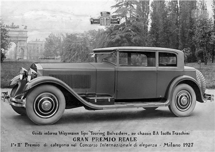 1927 Isotta Fraschini Tipo 8A 'Touring Belvedere' (Touring)