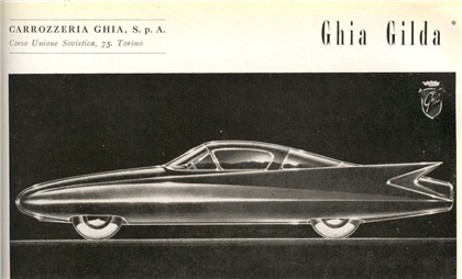 Ghia Gilda I, 1955 - Design Sketch